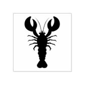 Lobster Silhouette Art Rubber Stamp Rubberstempel (Afrduk)