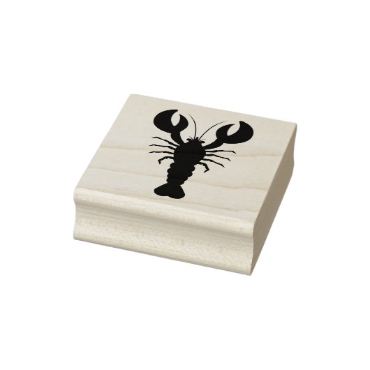 Lobster Silhouette Art Rubber Stamp Rubberstempel (Stempel)