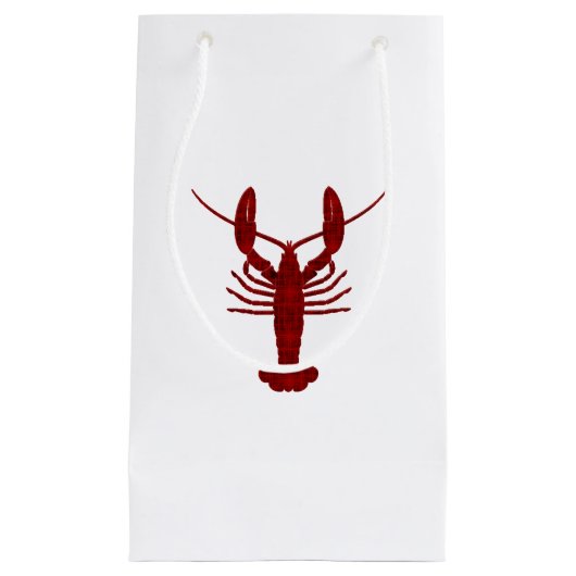 Lobster Silhouette Klein Cadeauzakje (Voorkant)