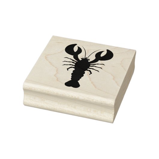 Lobster Silhouette Rubberstempel (Stempel)
