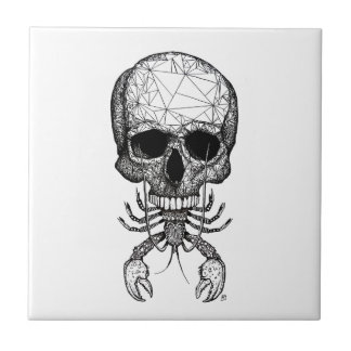Lobster Skull Tegeltje