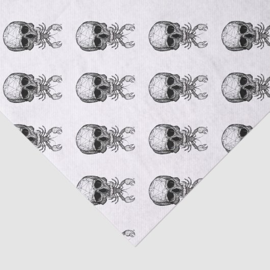 Lobster Skull Tissuepapier (Detail)