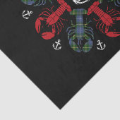 Lobster Snowflake Anchor N.S. kerstpapier Tissuepapier (Detail)