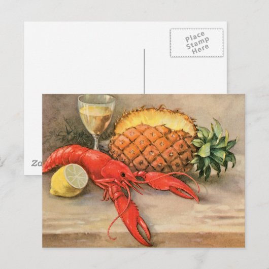 Lobster Stilleven Briefkaart (Voorkant / Achterkant)