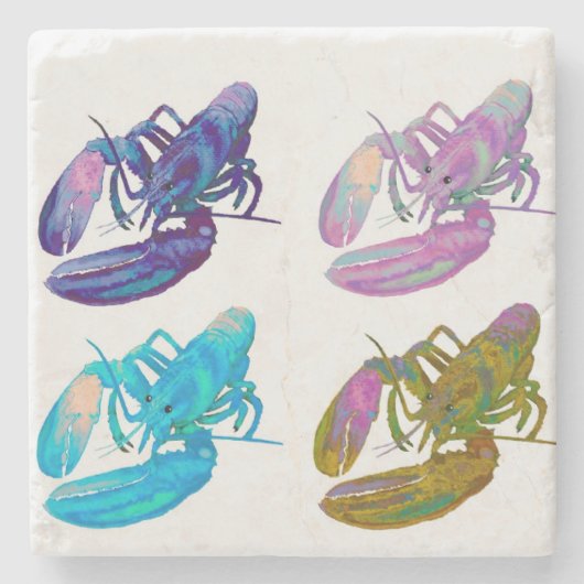 Lobster Stone Onderzetter (Voorkant)