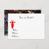 Lobster Strand Thema Kaart (Voorkant / Achterkant)