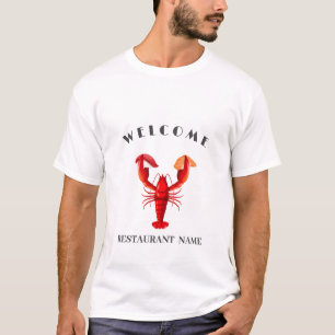 Lobster sushi zeevruchten Market aangepaste naam T-shirt
