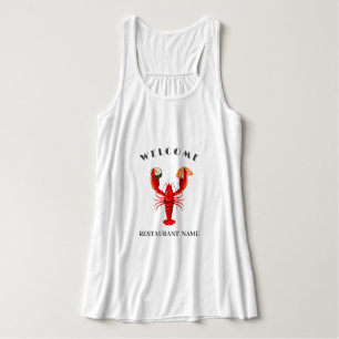 Lobster sushi zeevruchten Market aangepaste naam Tanktop