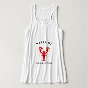 Lobster sushi zeevruchten Market aangepaste naam Tanktop