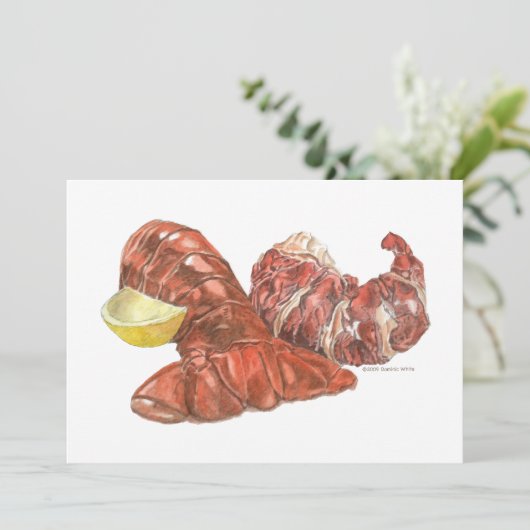 Lobster Tail Kaart (Staand voorkant)
