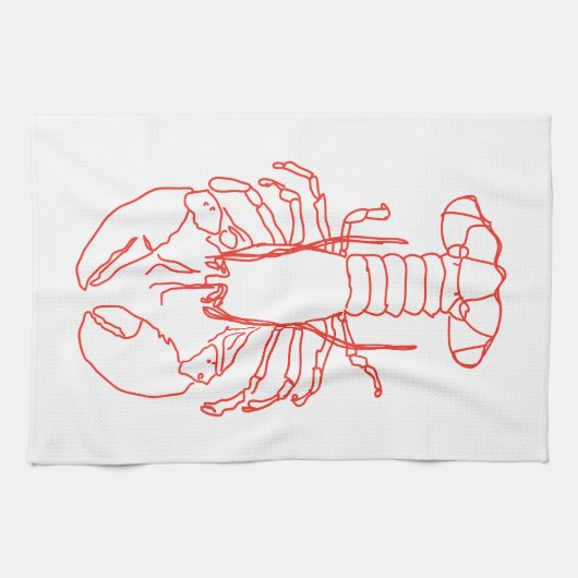Lobster Tea Towel Theedoek (Horizontaal)