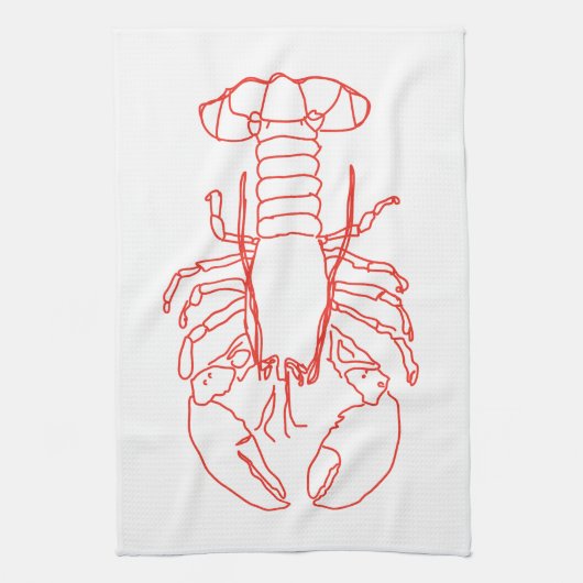 Lobster Tea Towel Theedoek (Verticaal)