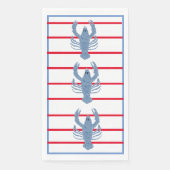 Lobster Topiary Ginger Jars Paper Guest Towels Servet (Voorkant)