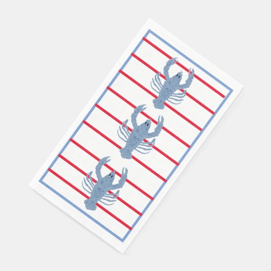 Lobster Topiary Ginger Jars Paper Guest Towels Servet (Hoek)