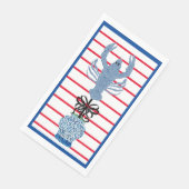Lobster Topiary Ginger Jars Paper Guest Towels Servet (Hoek)