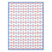 Lobster Topiary Ginger Jars Stripe Tablecloth Tafelkleed (Voorkant)