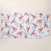 Lobster Toss Beach Towel Strandlaken (Voorkant)