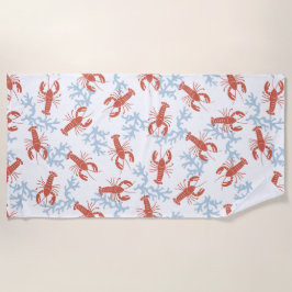 Lobster Toss Beach Towel Strandlaken
