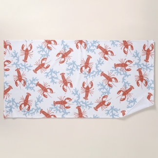 Lobster Toss Beach Towel Strandlaken