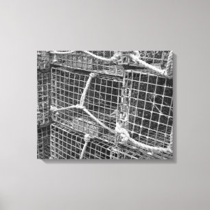 Lobster Trap Stack Canvas Afdruk