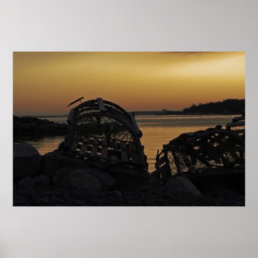 Lobster Trap Sunset Print (Voorkant)