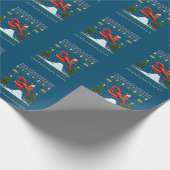 Lobster Ugly Xmas Gift Santa Riding Lobster Christ Cadeaupapier (Hoek)