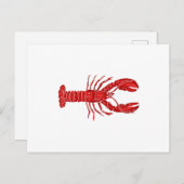 Lobster Vector Briefkaart (Voorkant / Achterkant)