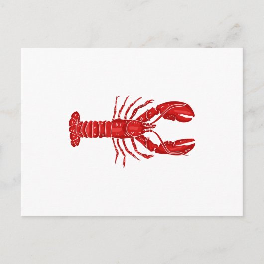 Lobster Vector Briefkaart (Voorkant)