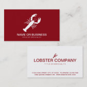lobster visitekaartje (Voorkant / Achterkant)