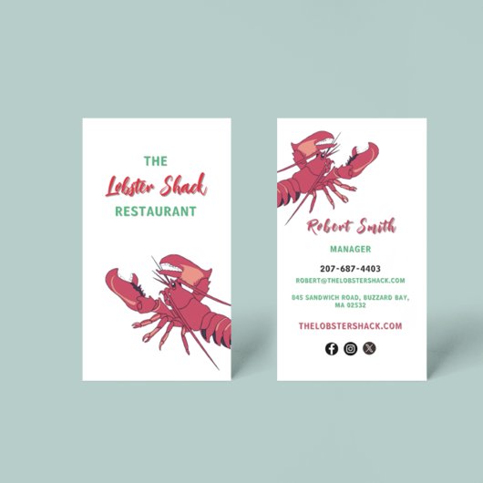 Lobster Visitekaartje
