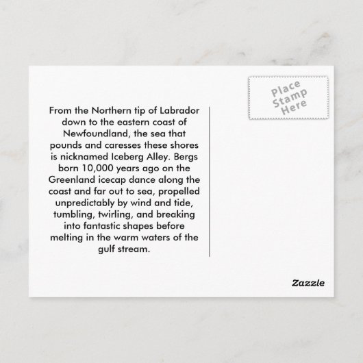 Lobster Vist Briefkaart (Achterkant)