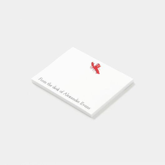 Lobster Vist Post-it® Notes (Schuin)