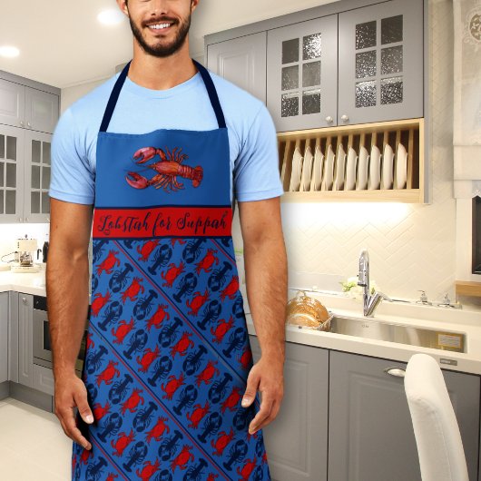 Lobster Voor Avondeten Patroon Bib Schort