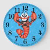 Lobster Wall Clock Grote Klok (Voorkant)