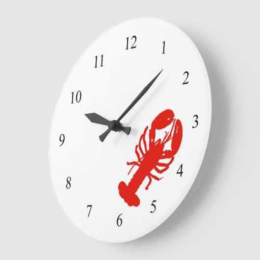 Lobster Wall Clock Grote Klok (Hoek)