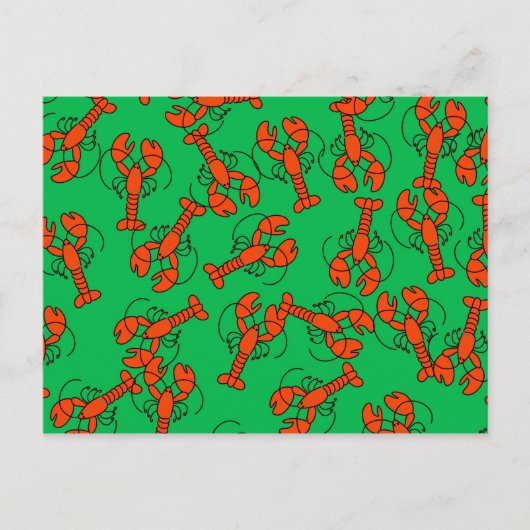 Lobster Wallpaper Briefkaart (Voorkant)