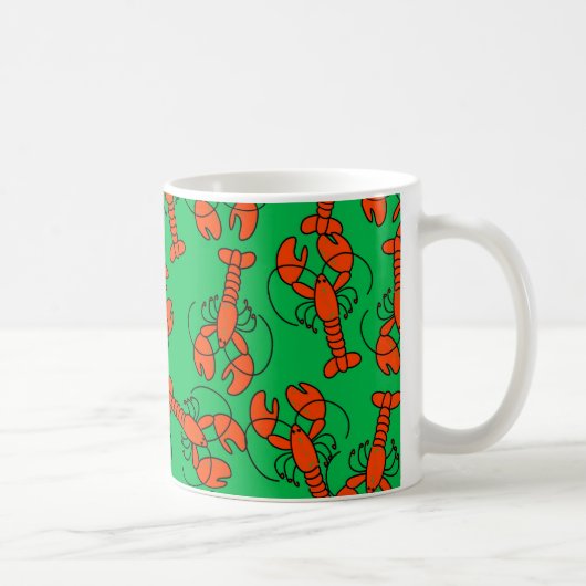 Lobster Wallpaper Koffiemok (Rechts)