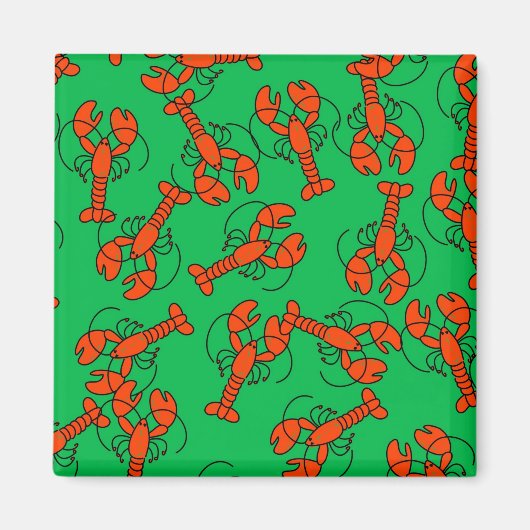 Lobster Wallpaper Magneet (Voorkant)