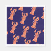 Lobster Watercolor Pattern Wedding Servet (Voorkant)