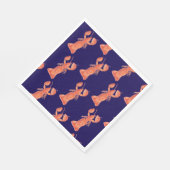 Lobster Watercolor Pattern Wedding Servet (Hoek)