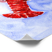 Lobster Waterverf Print (Hoek)