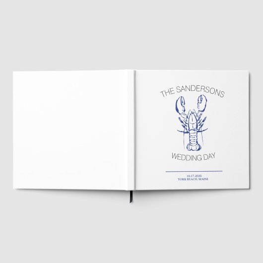 Lobster Wedding Guest Book Gastenboek (Volledig)