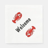 Lobster Welkom Servetten (Voorkant)