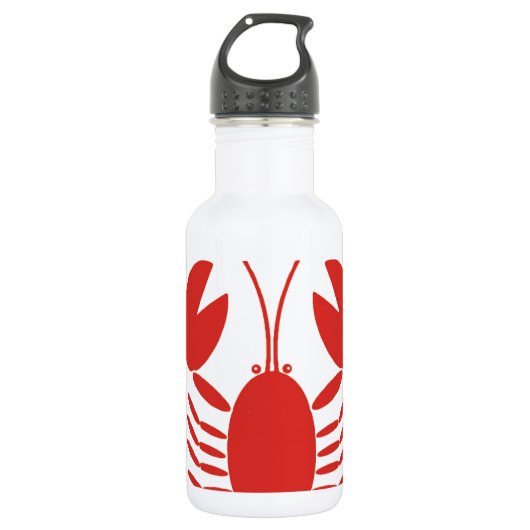 Lobster Whimsy Waterfles (Voorkant)