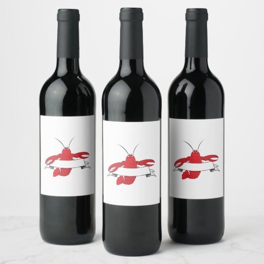 Lobster Wijn Etiket (Flessen)