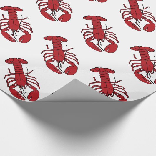 Lobster Wrapping Paper Cadeaupapier (Hoek)