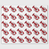 Lobster Wrapping Paper Cadeaupapier (Vlak)