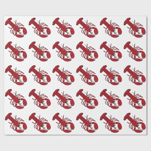 Lobster Wrapping Paper Cadeaupapier (Vlak)