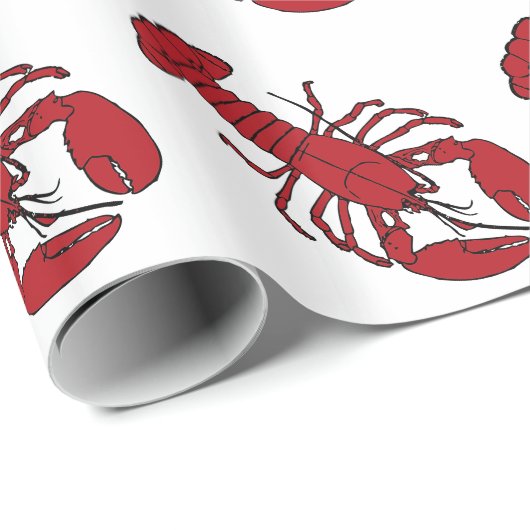 Lobster Wrapping Paper Cadeaupapier (Rol Hoek)