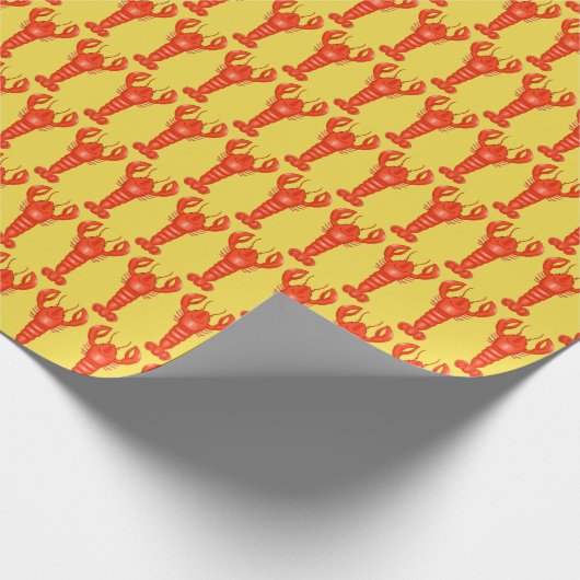 Lobster Wrapping Paper Cadeaupapier (Hoek)
